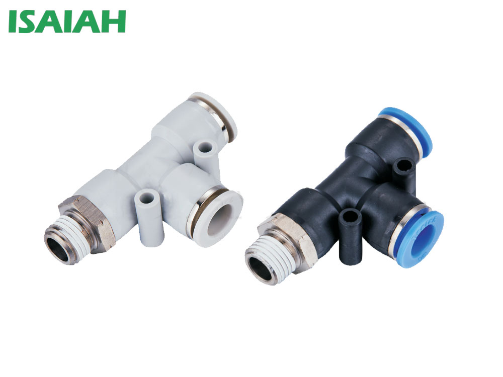 IPD 螺紋側三通氣管快插接頭