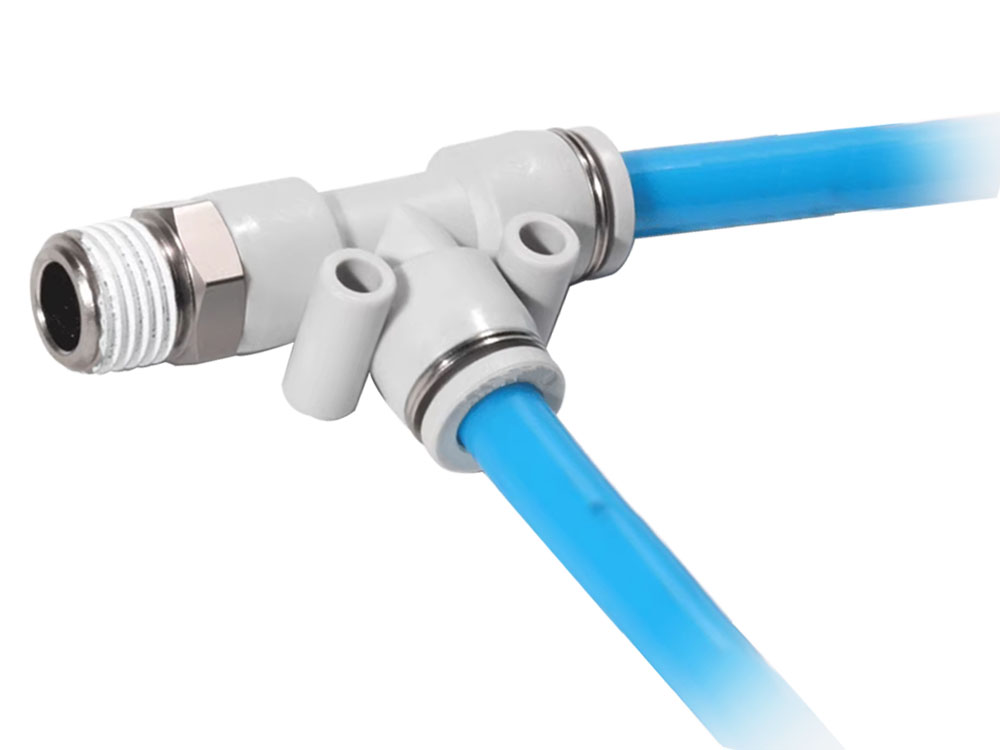 IPD 螺紋側三通氣管快插接頭