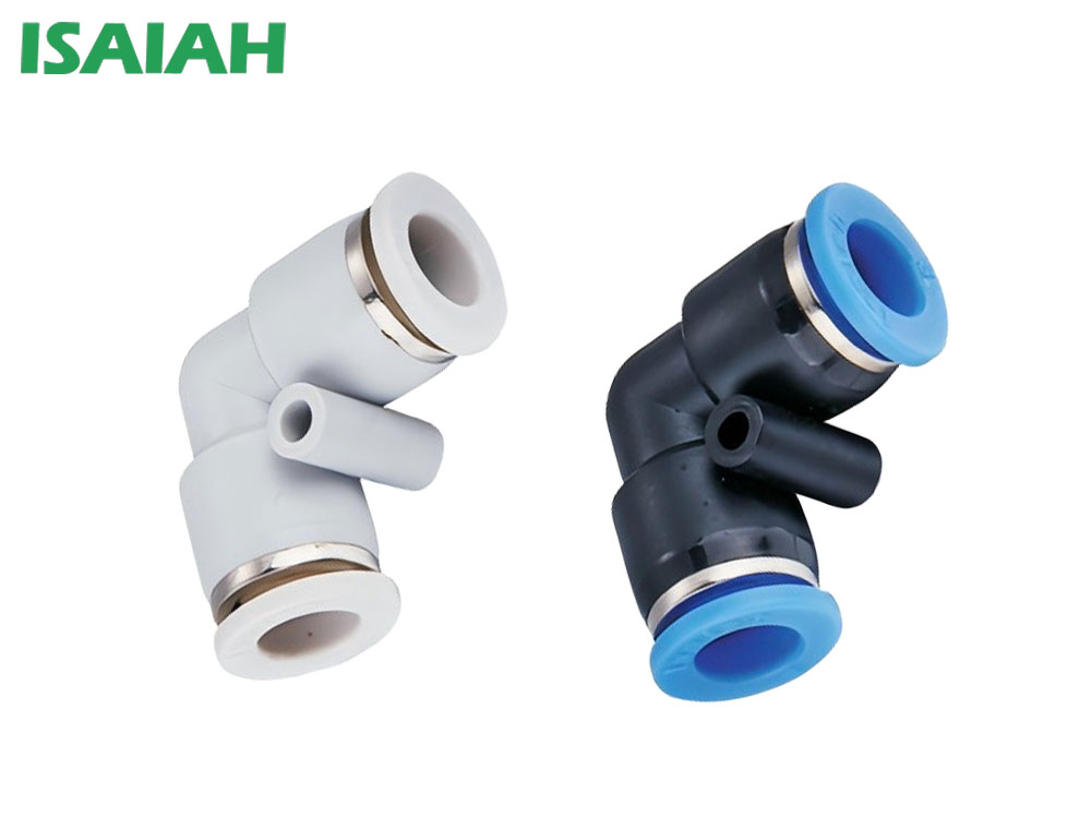 IPV塑料彎頭L型90度氣管快插接頭