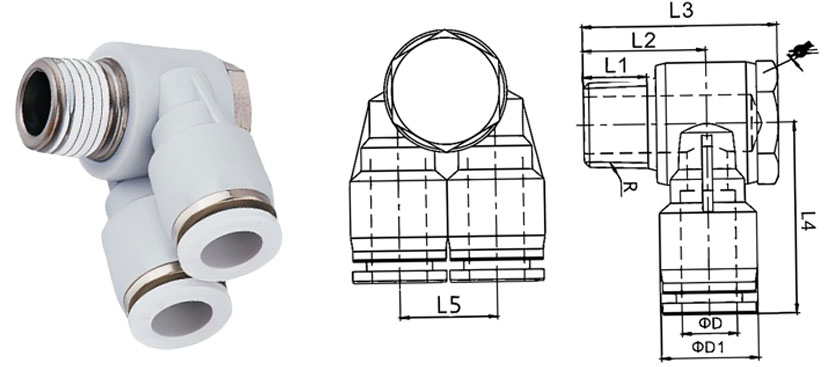 IPA雙管外六角接頭剖析圖 IPA雙管外六角接頭剖析圖