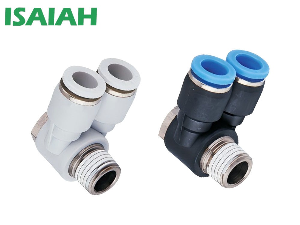 IPA氣動雙頭外六角雙管快插接頭