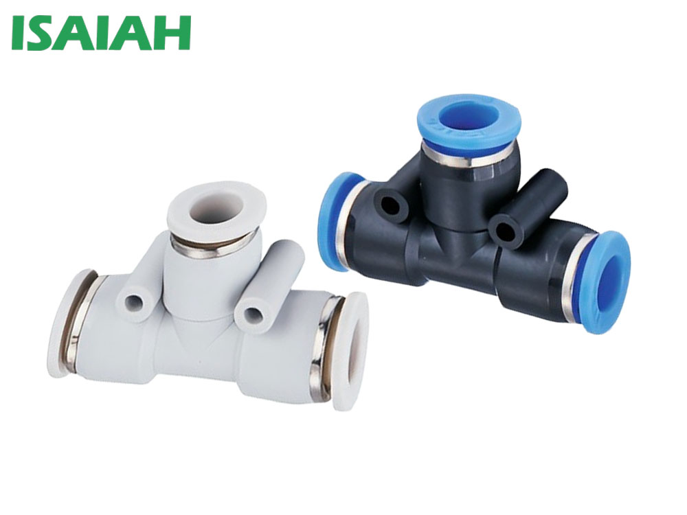 IPE塑料正三通氣動快插接頭