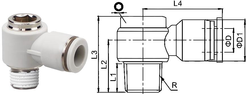 POL內六角萬向接頭剖析圖 POL內六角萬向接頭剖析圖