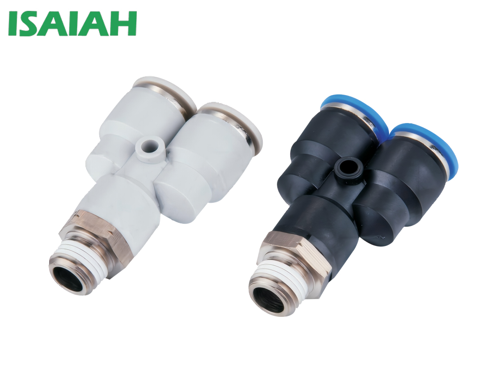 IPX螺紋三通Y型快插式氣管接頭