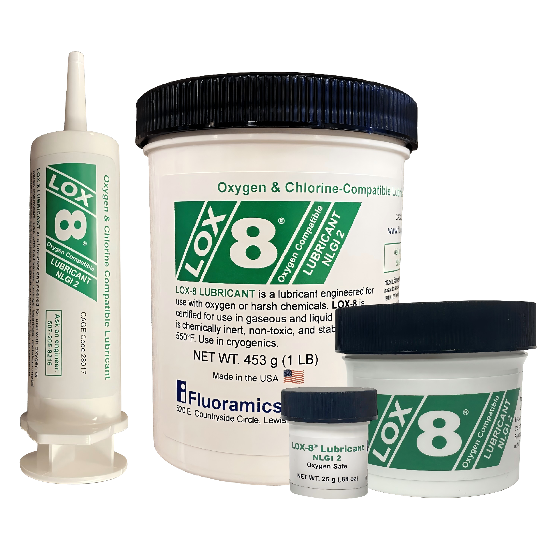 LOX-8 NLGI2 氟碳潤滑劑 LOX-8 NLGI2 氟碳潤滑劑