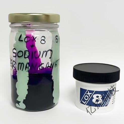 LOX-8 螺紋密封劑與高錳酸鈉的測試 LOX-8 螺紋密封劑與高錳酸鈉的測試